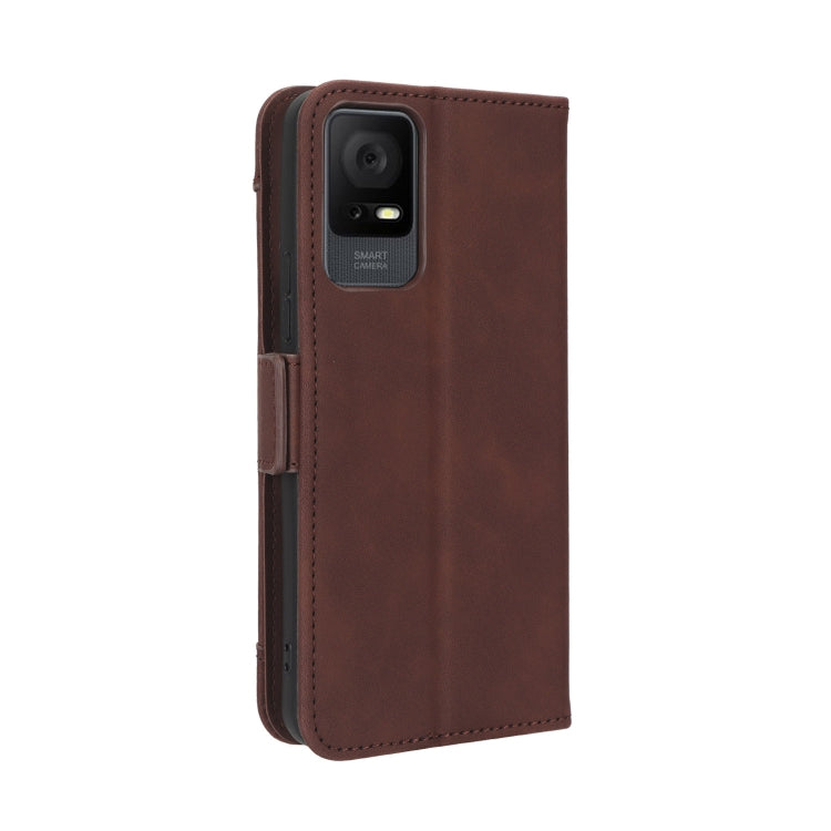 For TCL 405 / 406 T506D Skin Feel Calf Texture Card Slots Leather Phone Case