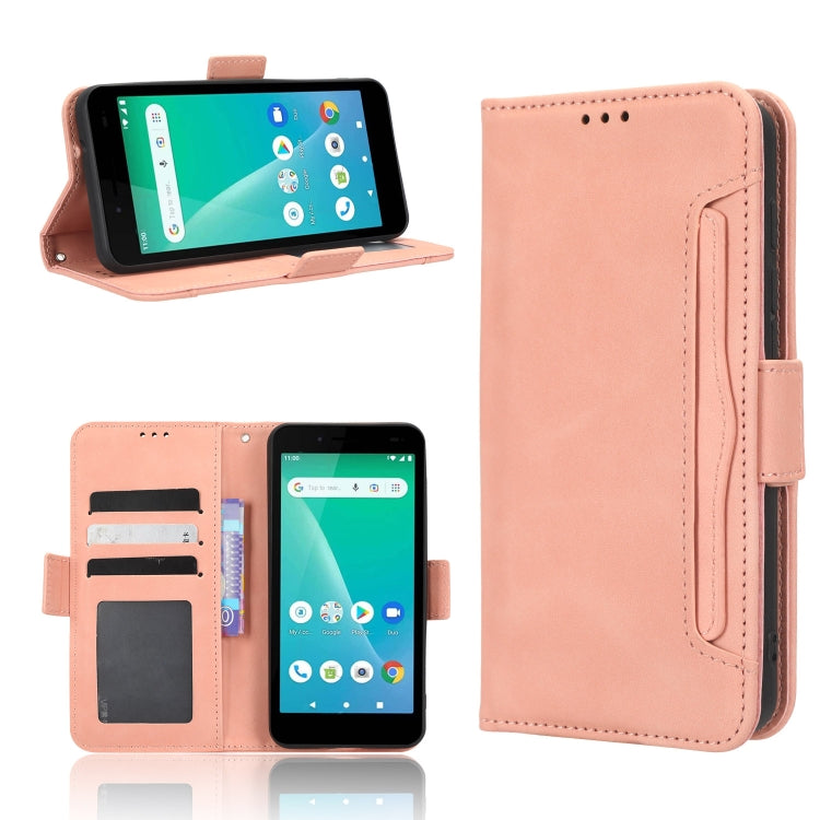 For Unimax UMX U696CL Skin Feel Calf Texture Card Slots Leather Phone Case