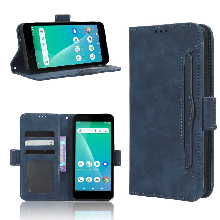 For Unimax UMX U696CL Skin Feel Calf Texture Card Slots Leather Phone Case