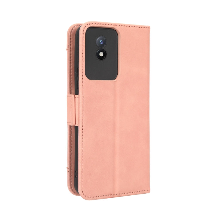 For vivo Y02 4G Skin Feel Calf Texture Card Slots Leather Phone Case