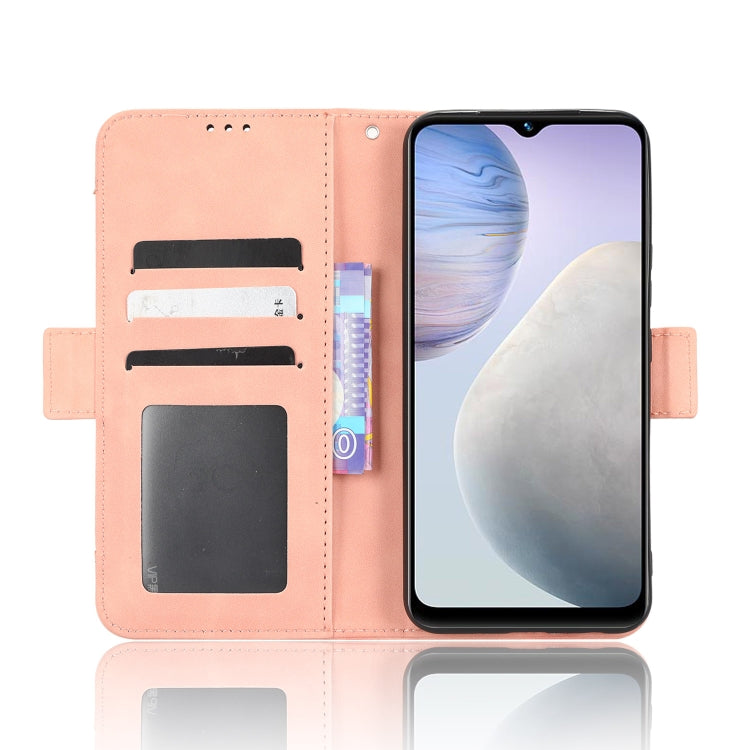 For vivo Y02 4G Skin Feel Calf Texture Card Slots Leather Phone Case