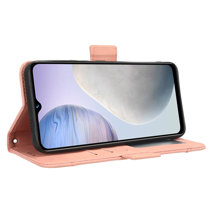 For vivo Y02 4G Skin Feel Calf Texture Card Slots Leather Phone Case