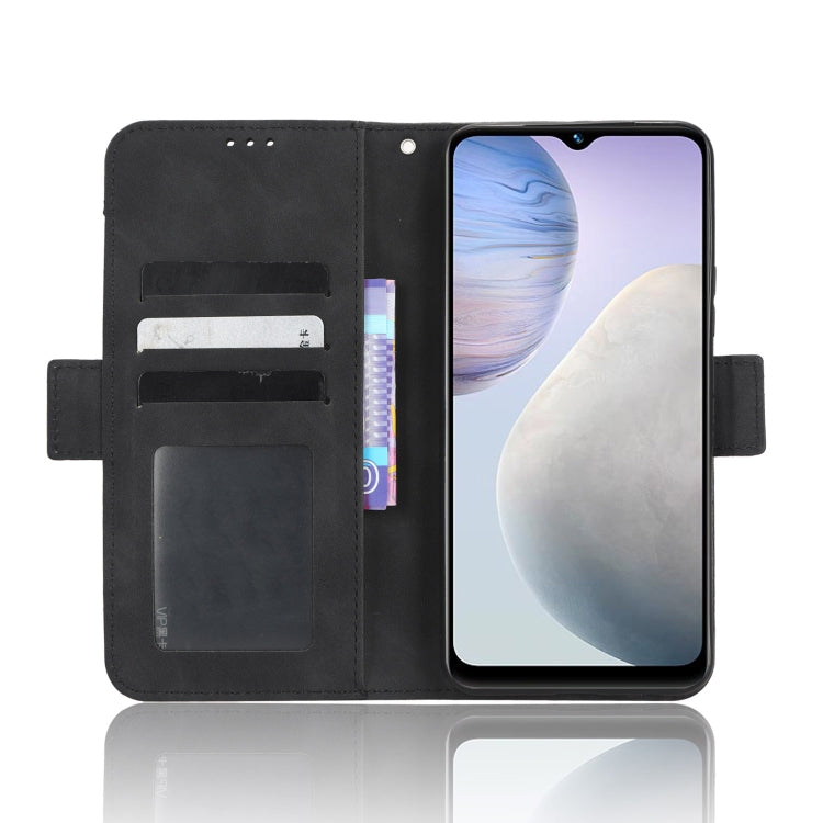 For vivo Y02 4G Skin Feel Calf Texture Card Slots Leather Phone Case