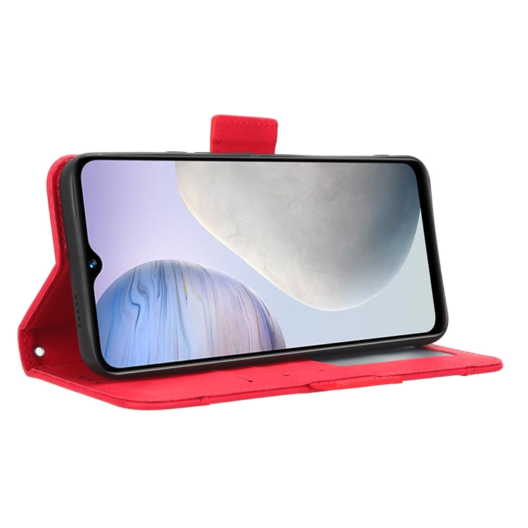 For vivo Y02 4G Skin Feel Calf Texture Card Slots Leather Phone Case