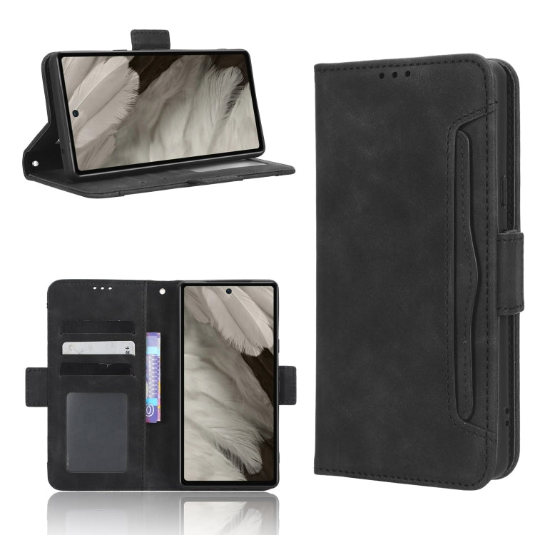 For Google Pixel 7a Skin Feel Calf Texture Card Slots Leather Phone Case