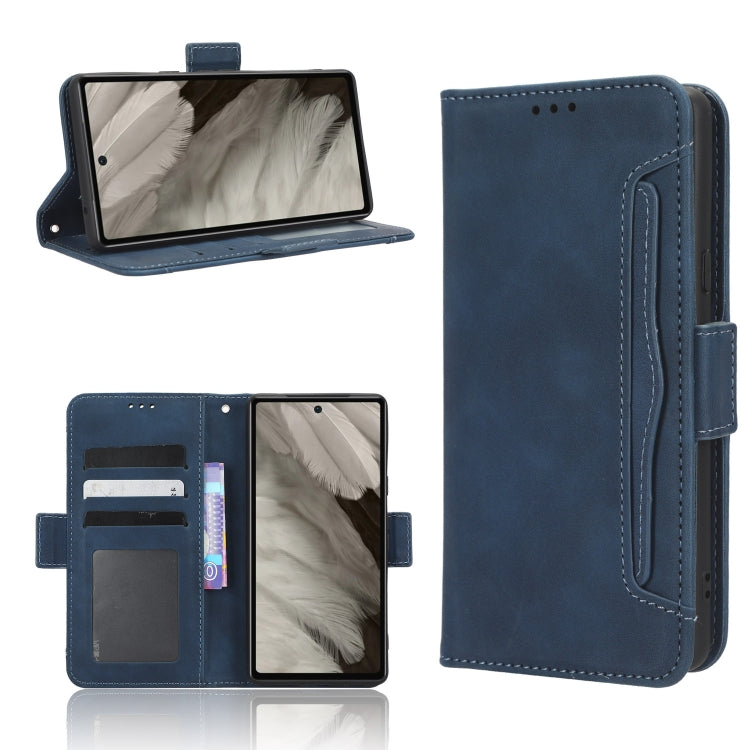 For Google Pixel 7a Skin Feel Calf Texture Card Slots Leather Phone Case