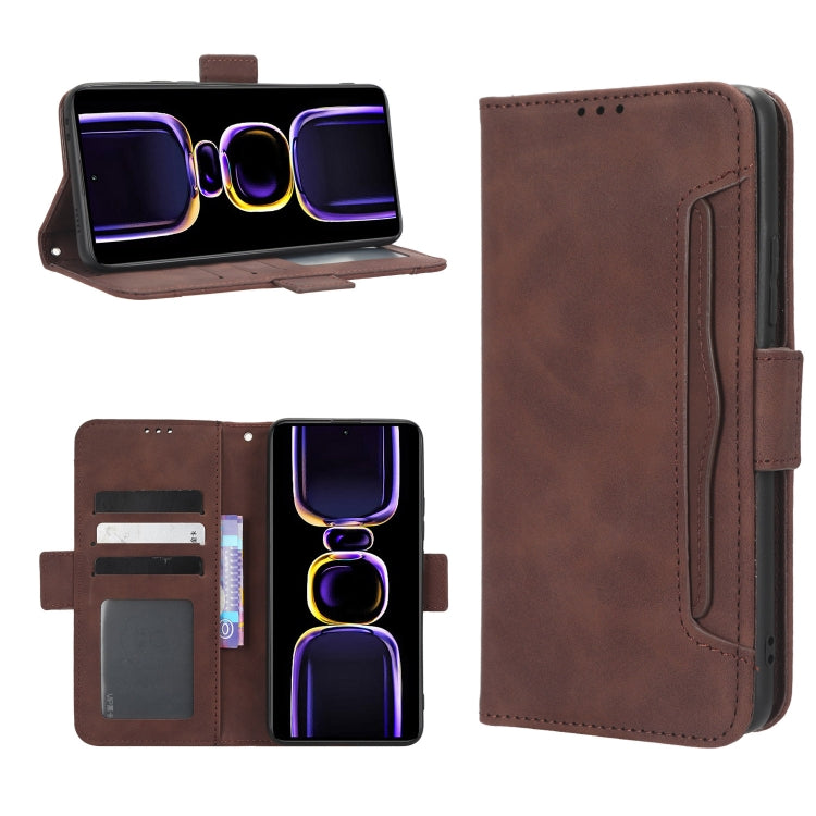 For Xiaomi Redmi K60 5G / K60 Pro Skin Feel Calf Texture Card Slots Leather Phone Case