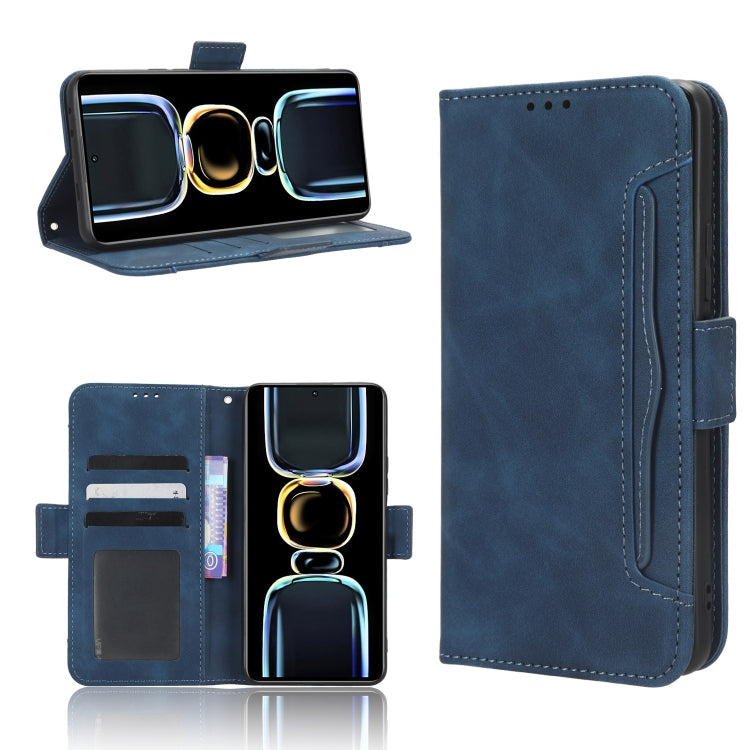 For Xiaomi Redmi K60E 5G Skin Feel Calf Texture Card Slots Leather Phone Case