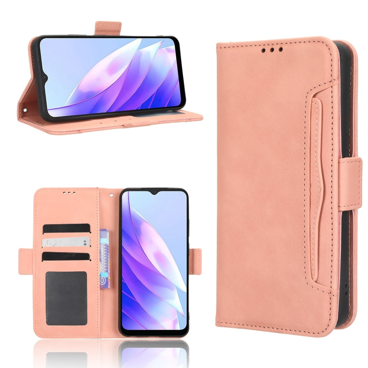 For Blackview A52 Skin Feel Calf Texture Card Slots Leather Phone Case