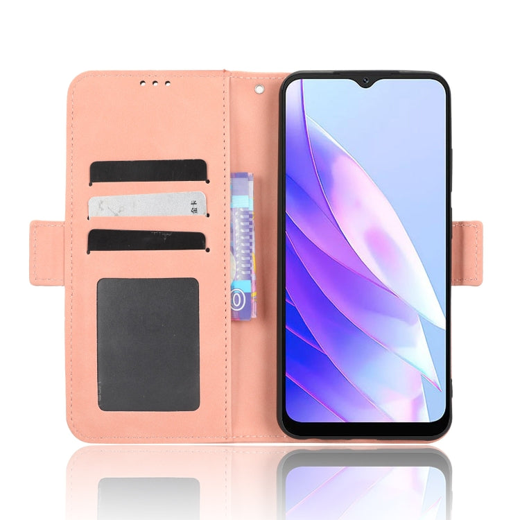 For Blackview A52 Skin Feel Calf Texture Card Slots Leather Phone Case