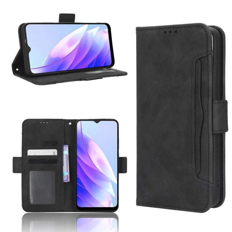 For Blackview A52 Skin Feel Calf Texture Card Slots Leather Phone Case