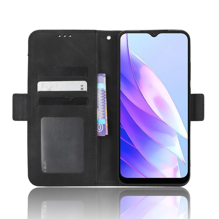 For Blackview A52 Skin Feel Calf Texture Card Slots Leather Phone Case