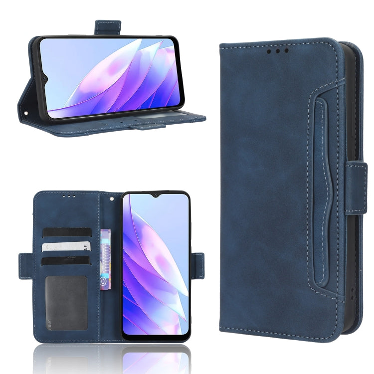 For Blackview A52 Skin Feel Calf Texture Card Slots Leather Phone Case