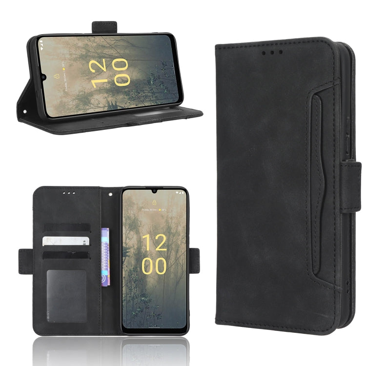 For Nokia C31 Skin Feel Calf Texture Card Slots Leather Phone Case