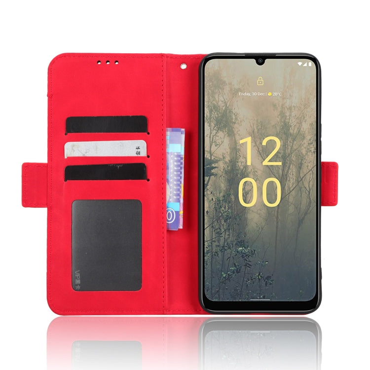 For Nokia C31 Skin Feel Calf Texture Card Slots Leather Phone Case