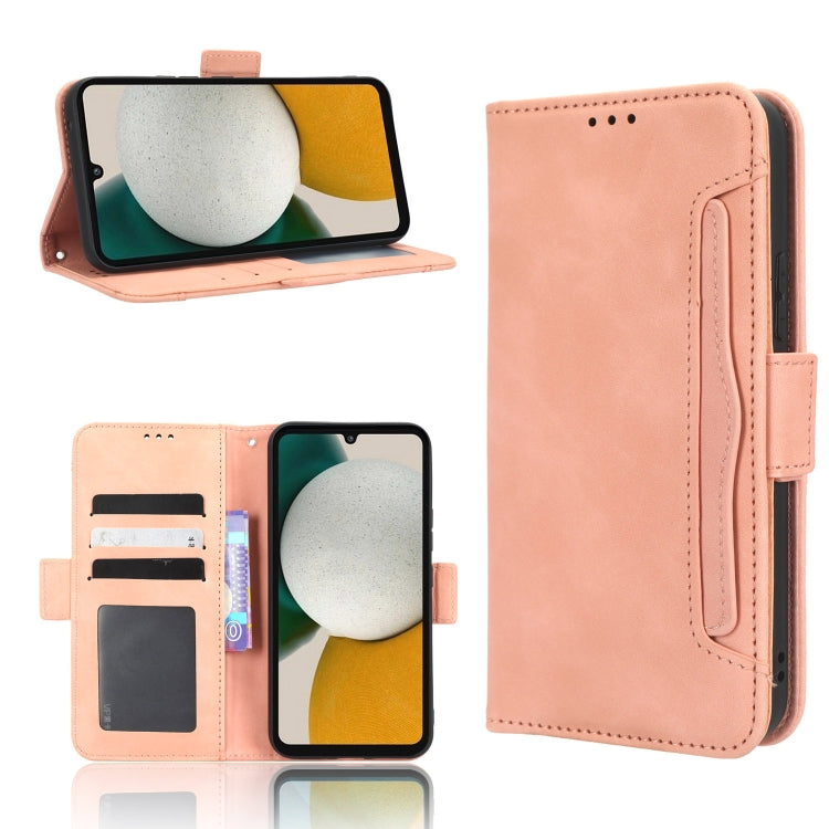 For Samsung Galaxy A34 5G Skin Feel Calf Texture Card Slots Leather Phone Case