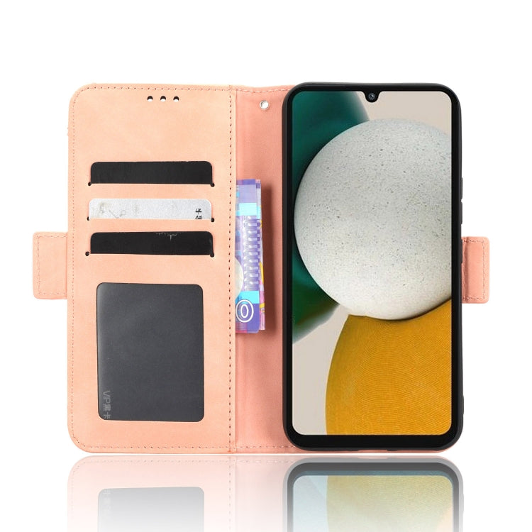 For Samsung Galaxy A34 5G Skin Feel Calf Texture Card Slots Leather Phone Case