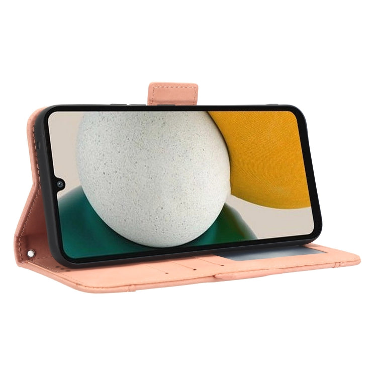 For Samsung Galaxy A34 5G Skin Feel Calf Texture Card Slots Leather Phone Case