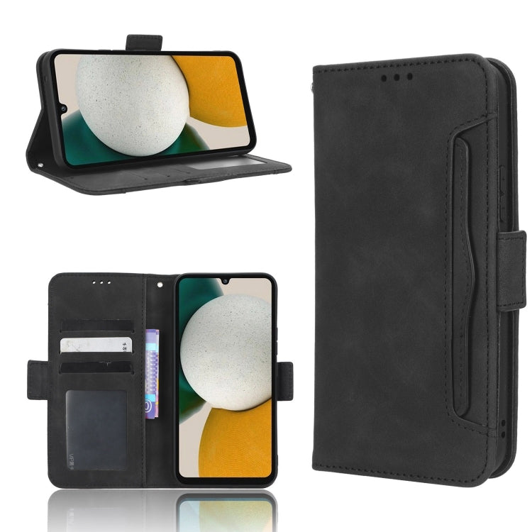 For Samsung Galaxy A34 5G Skin Feel Calf Texture Card Slots Leather Phone Case