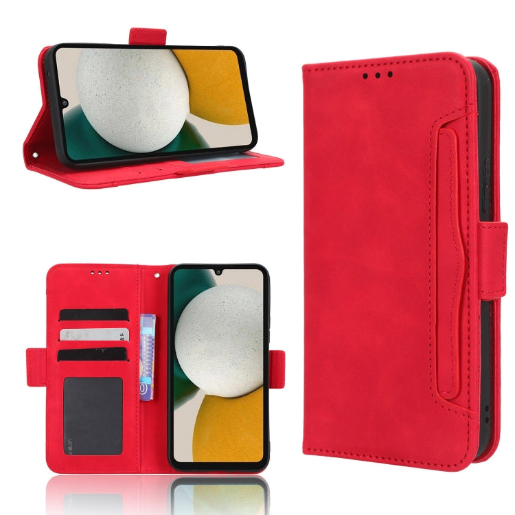 For Samsung Galaxy A34 5G Skin Feel Calf Texture Card Slots Leather Phone Case