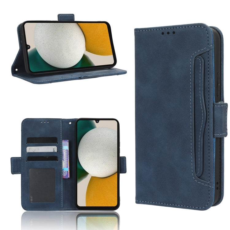 For Samsung Galaxy A34 5G Skin Feel Calf Texture Card Slots Leather Phone Case