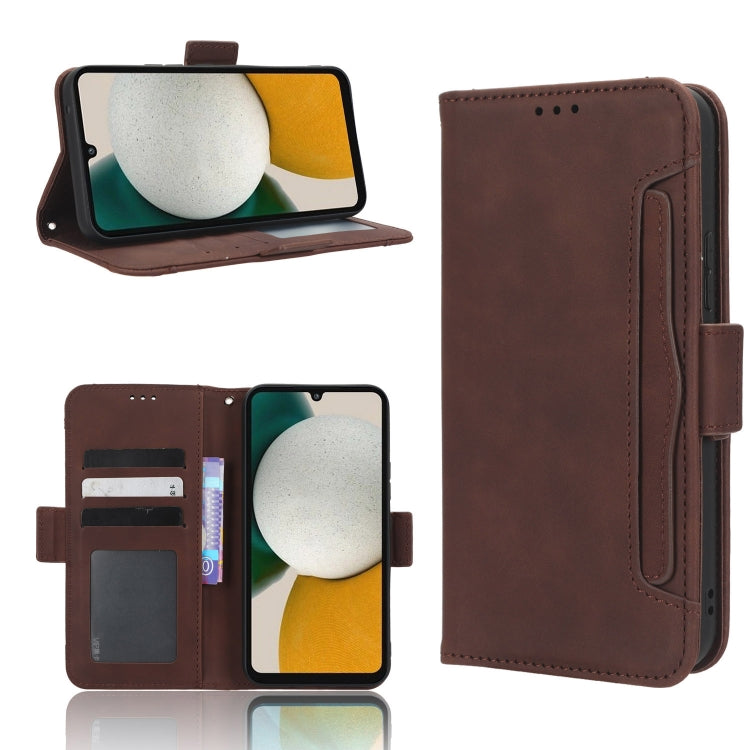 For Samsung Galaxy A34 5G Skin Feel Calf Texture Card Slots Leather Phone Case