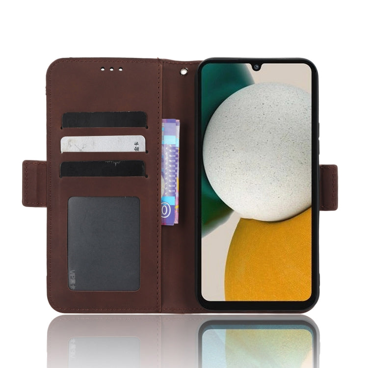 For Samsung Galaxy A34 5G Skin Feel Calf Texture Card Slots Leather Phone Case