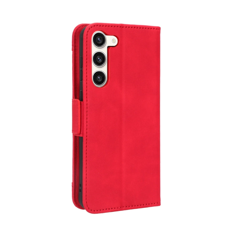 For Samsung Galaxy S23+ 5G Skin Feel Calf Texture Card Slots Leather Phone Case