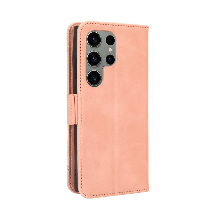 For Samsung Galaxy S23 Ultra 5G Skin Feel Calf Texture Card Slots Leather Phone Case