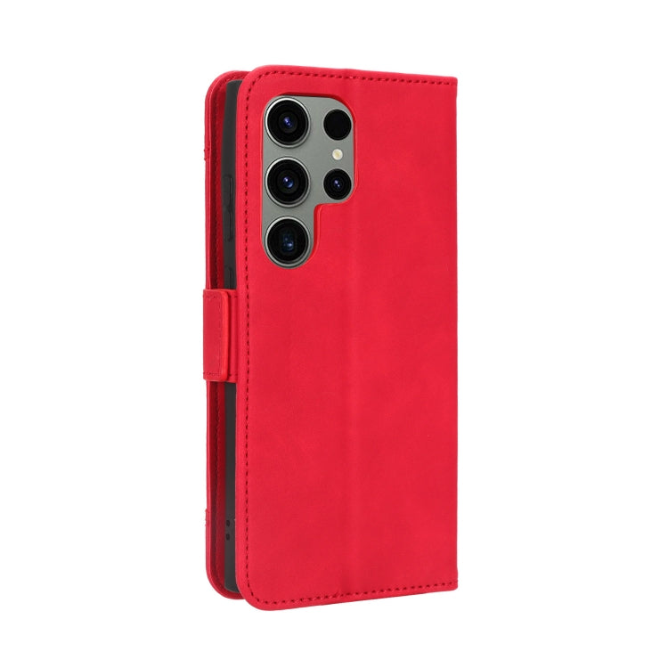 For Samsung Galaxy S23 Ultra 5G Skin Feel Calf Texture Card Slots Leather Phone Case