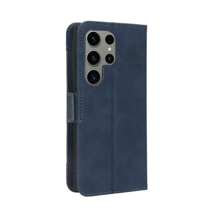 For Samsung Galaxy S23 Ultra 5G Skin Feel Calf Texture Card Slots Leather Phone Case