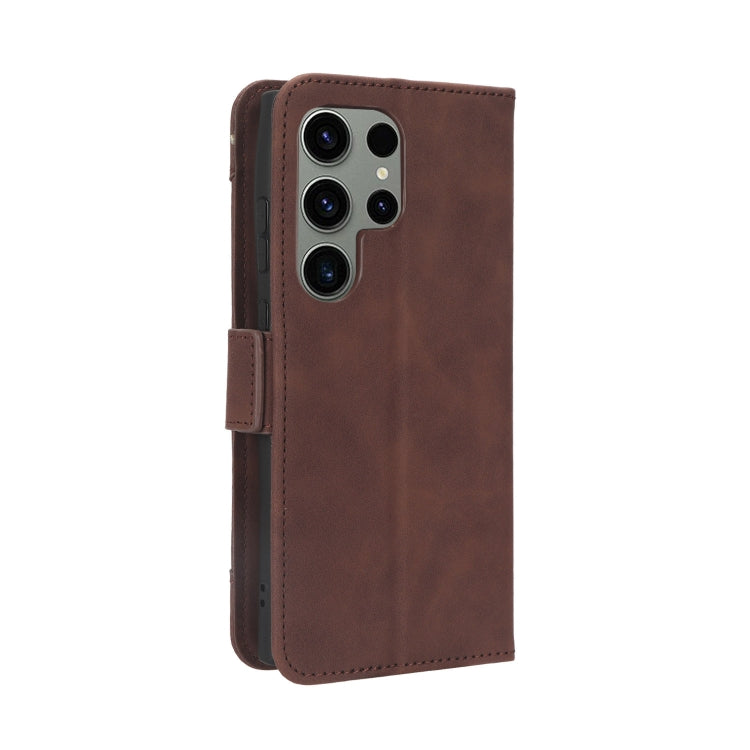 For Samsung Galaxy S23 Ultra 5G Skin Feel Calf Texture Card Slots Leather Phone Case