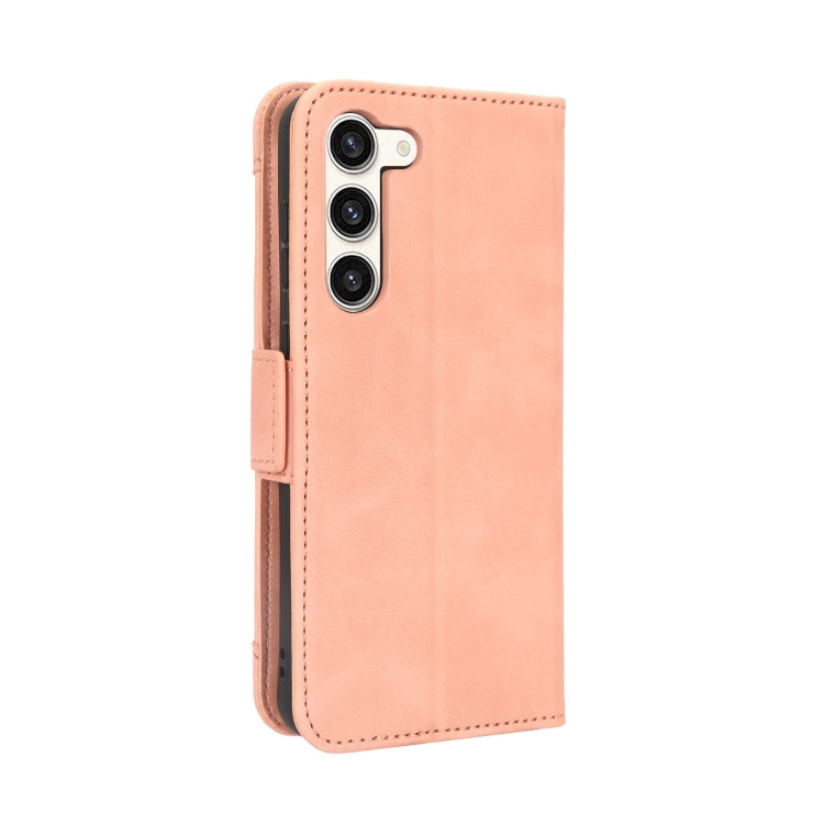 For Samsung Galaxy S23 5G Skin Feel Calf Texture Card Slots Leather Phone Case