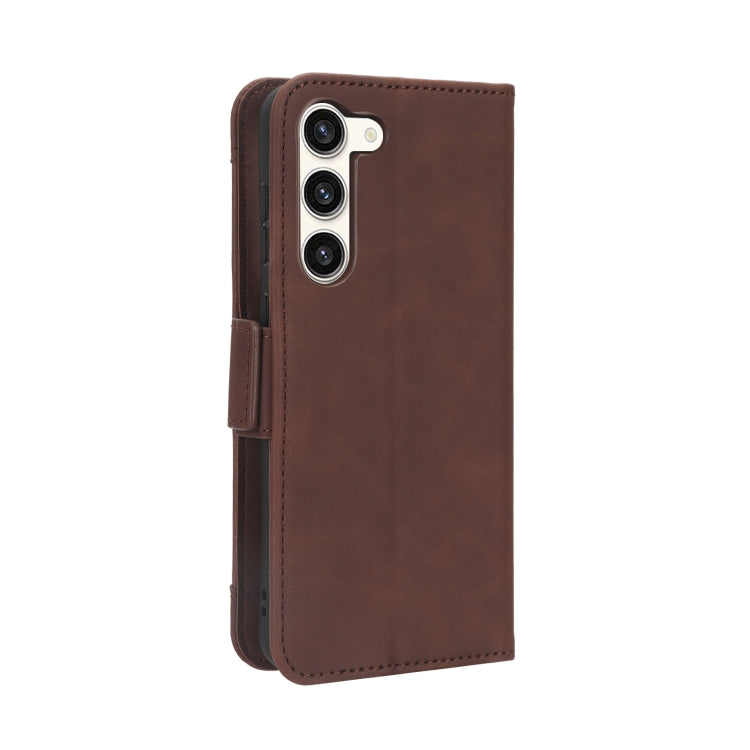 For Samsung Galaxy S23 5G Skin Feel Calf Texture Card Slots Leather Phone Case