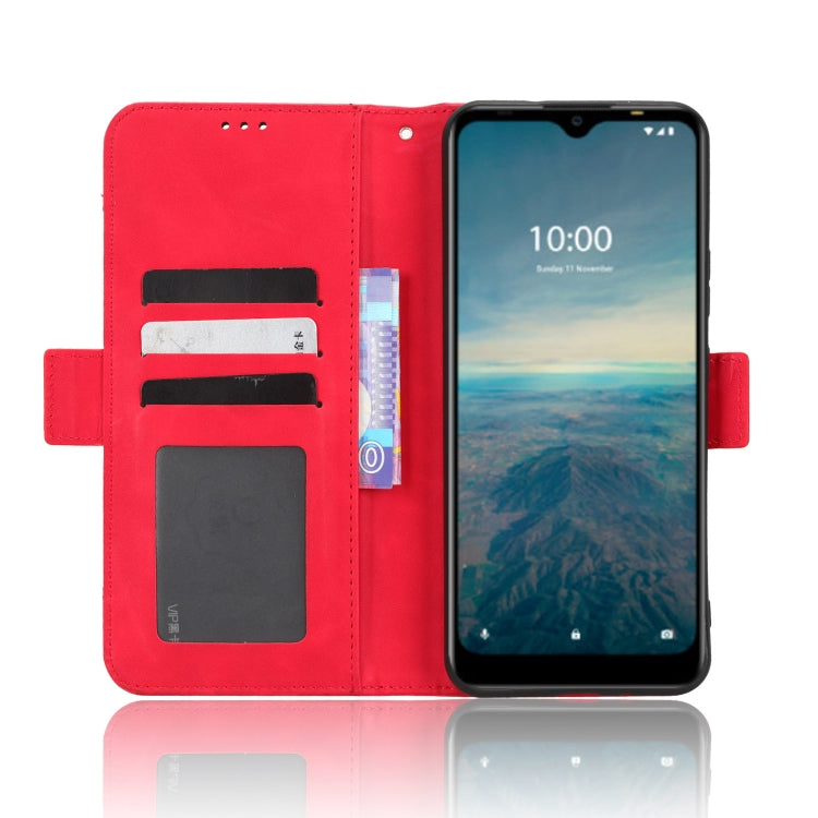 For Vodafone Smart V22 Skin Feel Calf Texture Card Slots Leather Phone Case