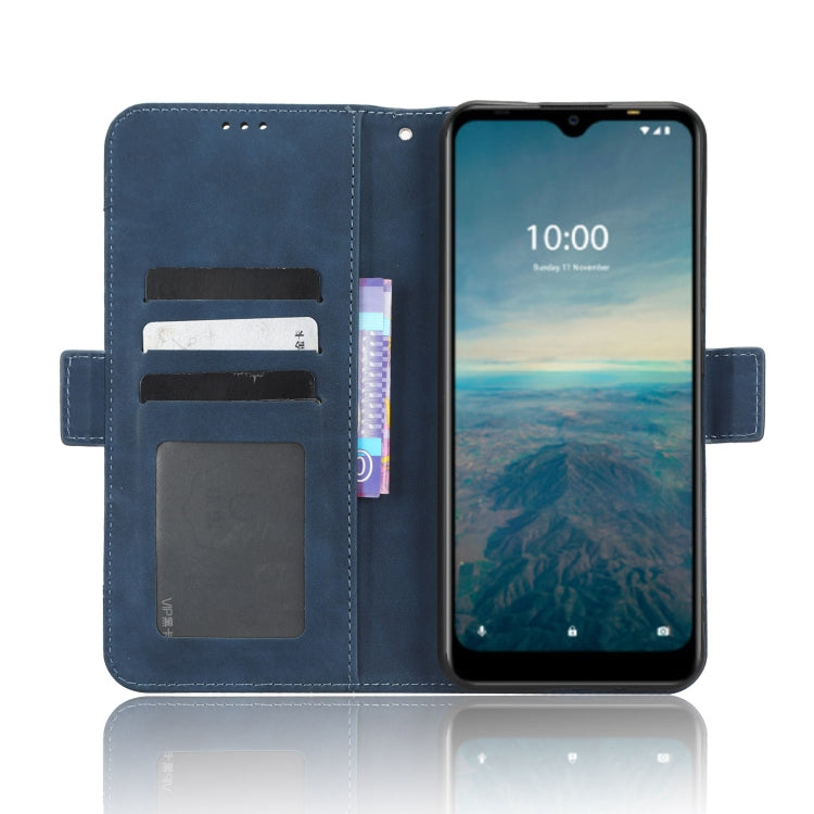 For Vodafone Smart V22 Skin Feel Calf Texture Card Slots Leather Phone Case