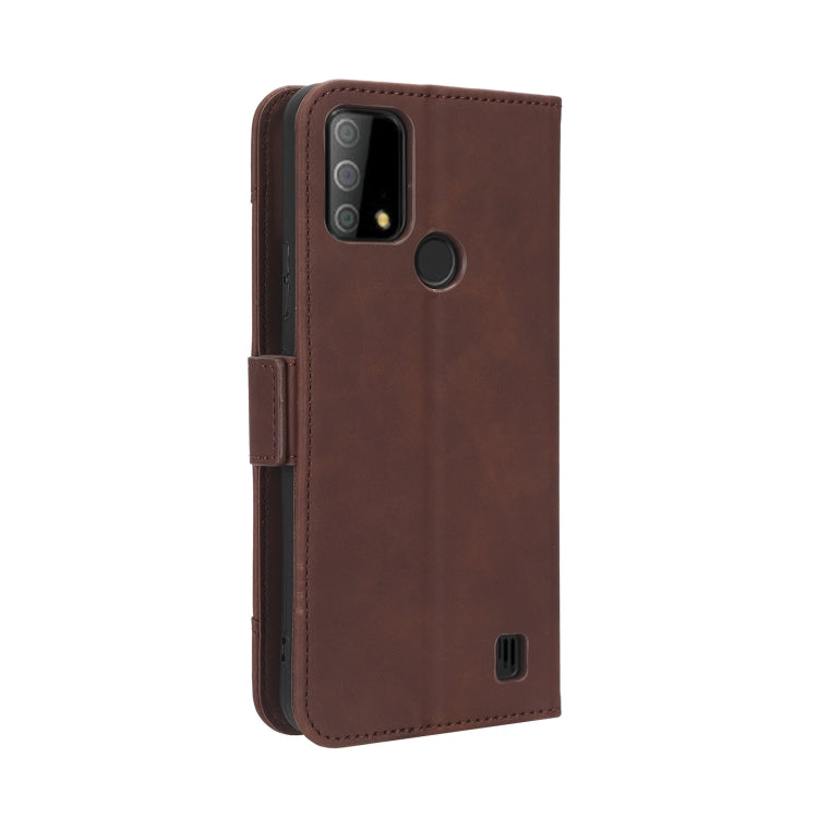 For Vodafone Smart V22 Skin Feel Calf Texture Card Slots Leather Phone Case