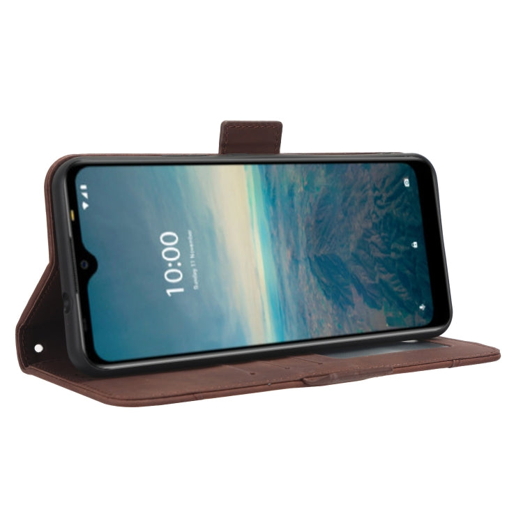 For Vodafone Smart V22 Skin Feel Calf Texture Card Slots Leather Phone Case