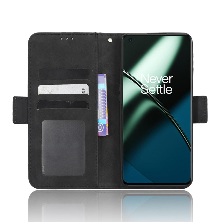 For OnePlus 11 5G Skin Feel Calf Texture Card Slots Leather Phone Case