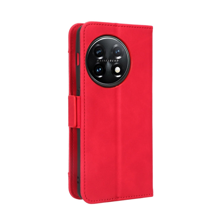 For OnePlus 11 5G Skin Feel Calf Texture Card Slots Leather Phone Case