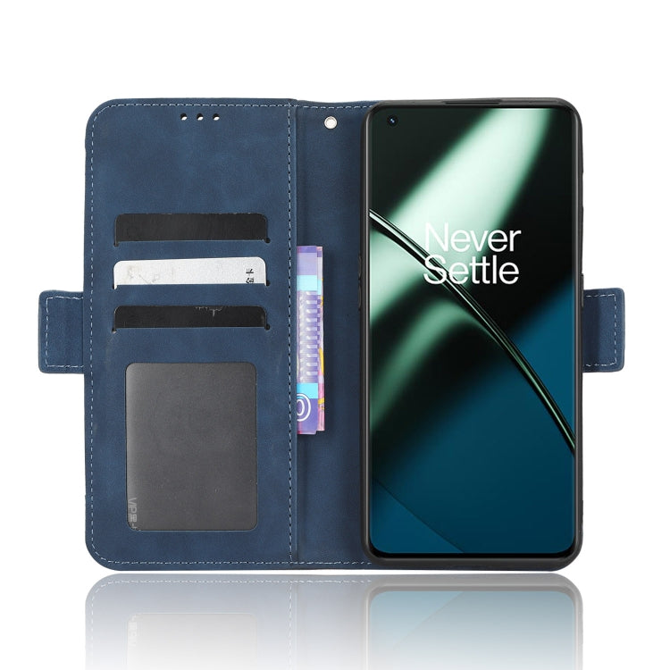 For OnePlus 11 5G Skin Feel Calf Texture Card Slots Leather Phone Case