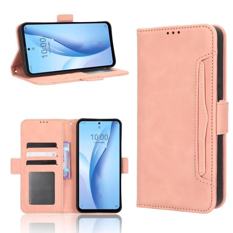 For ZTE Libero 5G III Skin Feel Calf Texture Card Slots Leather Phone Case