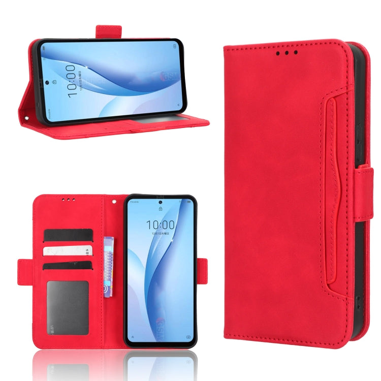 For ZTE Libero 5G III Skin Feel Calf Texture Card Slots Leather Phone Case