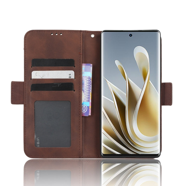 For ZTE nubia Z50 Skin Feel Calf Texture Card Slots Leather Phone Case