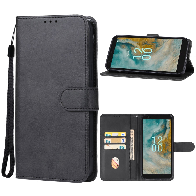 For Nokia C02 Leather Phone Case