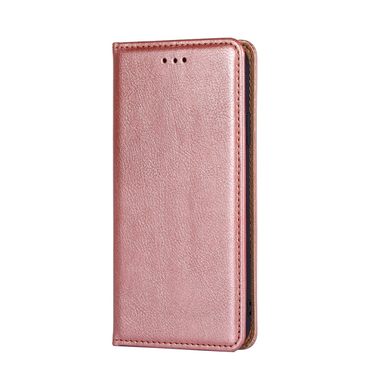For Motorola Moto E13 4G Gloss Oil Solid Color Magnetic Leather Phone Case