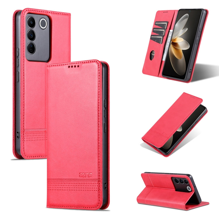 For vivo S16e AZNS Magnetic Calf Texture Flip Leather Phone Case