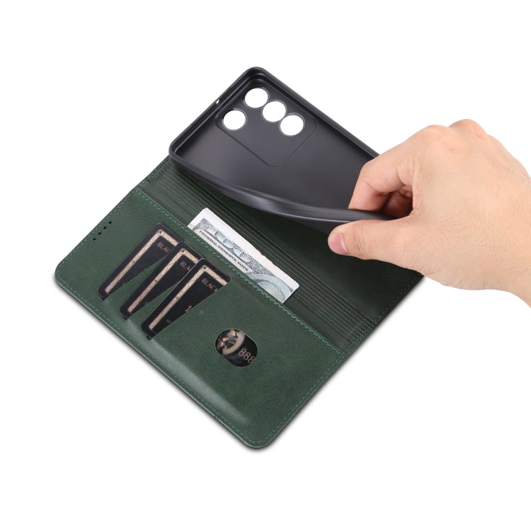 For vivo S16e AZNS Magnetic Calf Texture Flip Leather Phone Case