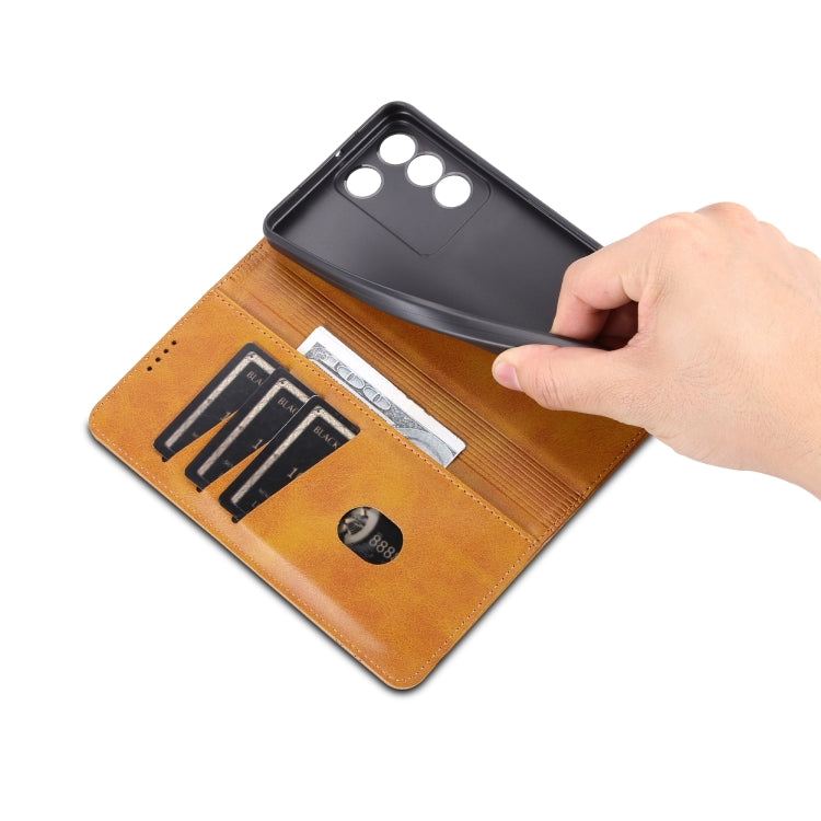 For vivo S16e AZNS Magnetic Calf Texture Flip Leather Phone Case