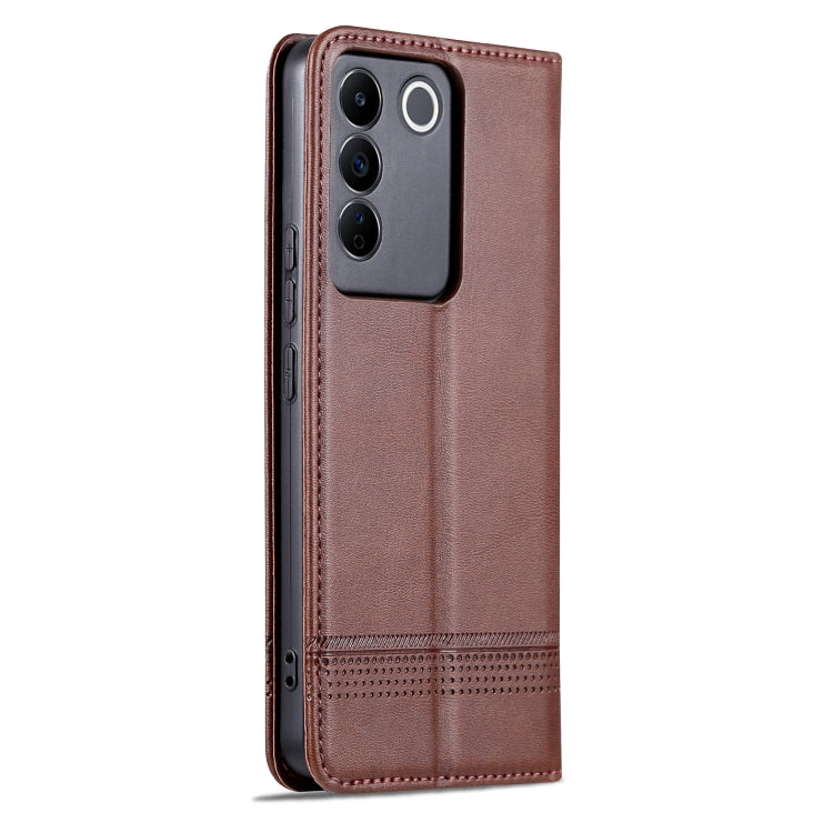 For vivo S16e AZNS Magnetic Calf Texture Flip Leather Phone Case